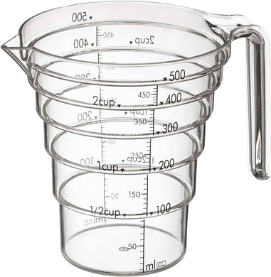 YAMAZAKI Easy-Measure Measuring Cup 2547 – 500ml – New Japanese Invention Featured on NHK TV!