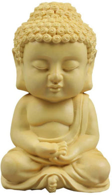 Fanlou Hand-Carved Mini-Figurine Buddha Statue - Boxwood