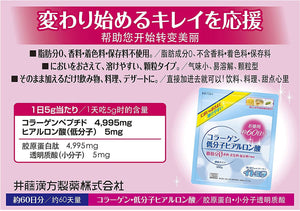 ITO KANPO Hyaluronic Acid Low Molecular Weight Collagen Powder 300g – 60 Day Supply