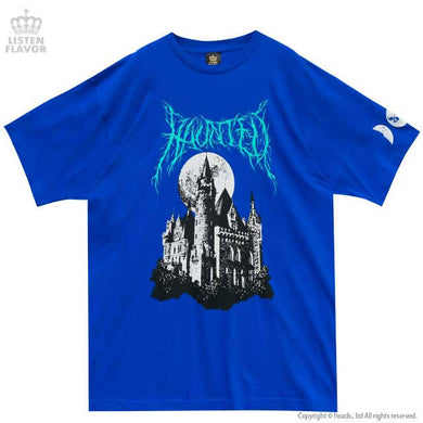 LISTEN FLAVOR Haunted Castle Mega T-Shirt – Big – Blue – Straight Outta Harajuku