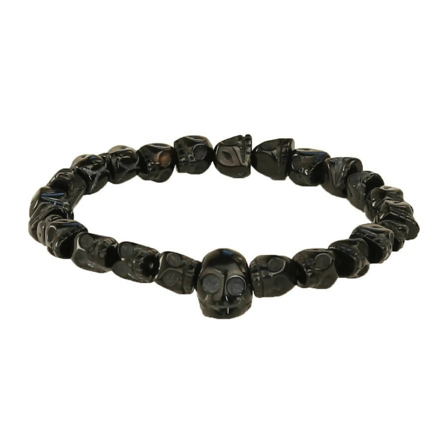 Japanese Buddhist Black Onyx Bracelet