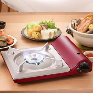 IWATANI Slim Cassette Grill II – Portable Table Grill – Shiny Red Color
