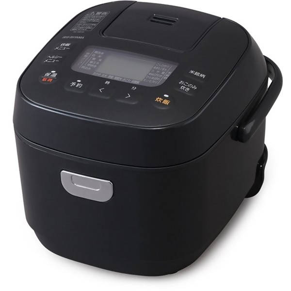 Iris Ohyama RC-ME30-B Microcomputer Rice Cooker – 3 Go Capacity – Black