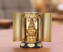 Load image into Gallery viewer, Takaoka Gold-Plated Buddhist Statue – Samantabhadra – 9.7 cm