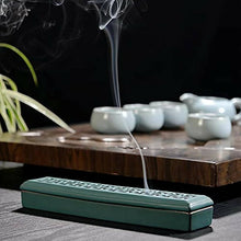 Load image into Gallery viewer, Japanese Zen Buddhist Incense Burner - Leaf Green