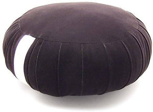 TAKITA SHOTEN Black Velvet Zen Meditation Cushion 30cm (1 Shaku) Diameter – Made in Japan