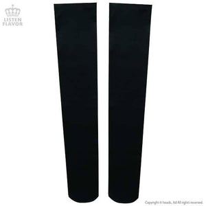 LISTEN FLAVOR Planet of the Heart Knee High – One Size – Black – Straight Outta Harajuku