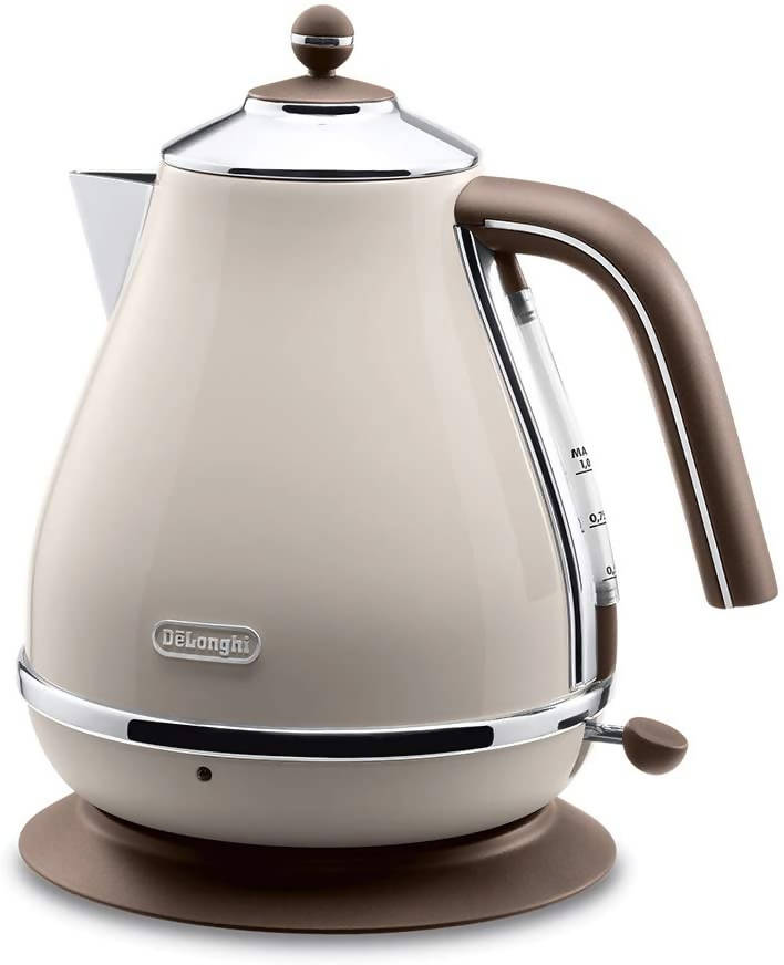 DeLonghi Electric Kettle Icona Vintage Dolce Beige 1.0L KBOV1200J-BG