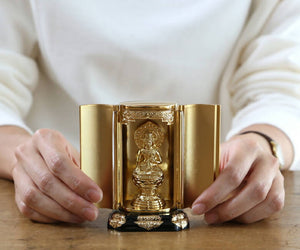 Takaoka Gold-Plated Buddhist Statue – Kokuzo Bodhisattva – 9.7 cm