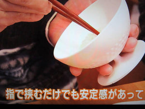 Konyo Stable Grip Rice Bowl (Chawan) – Set of 2 – New Japanese Invention Featured on NHK TV!