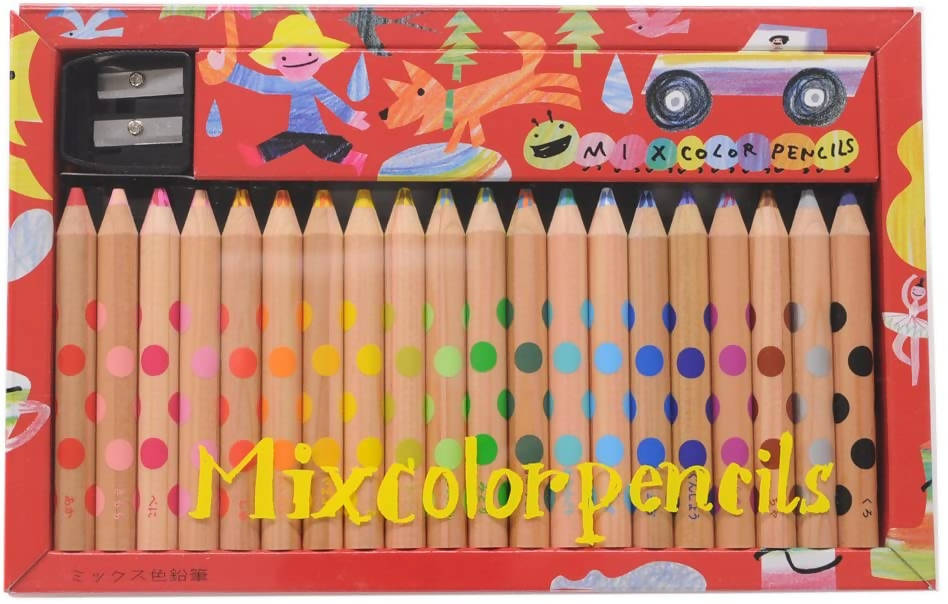 Kokuyo Mixed-Color Pencils KE-AC2 – Set of 20 Pencils – New Japanese Invention Featured on NHK TV