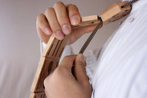 NOKUTIE Japanese Ash-Tree Flexible Wood Necktie – Handmade – New Japanese Invention Featured on NHK TV!