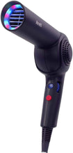 Load image into Gallery viewer, Areti D1621-IDG Kozou Hair Dryer with 3-Color LED Lights – Black