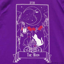 Load image into Gallery viewer, LISTEN FLAVOR The Moon’s Suggestion Tarot Mega T-Shirt – Big – Purple – Straight Outta Harajuku