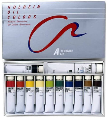 Holbein Oil Paint Learning Action A Set – 12 Colors – 20ml Tubes – B911 (No. 6) 000911