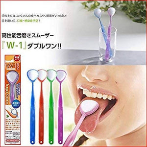 SHIKIEN Bad Breath Care Tongue Brushes W-1 – Set of 6