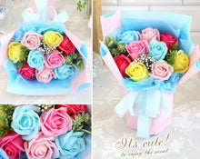 Load image into Gallery viewer, Hanayoshi Fragrant Soap Flower Arrangement - Colorful