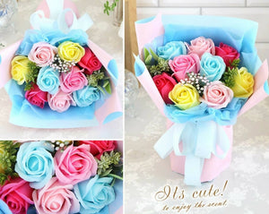 Hanayoshi Fragrant Soap Flower Arrangement - Colorful