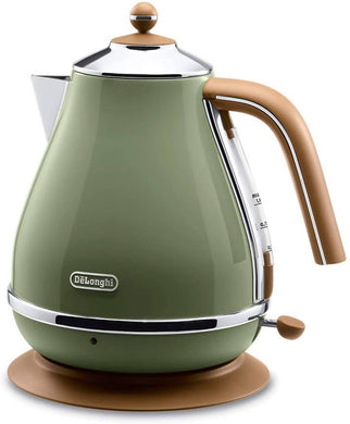 Delonghi Electric kettle (1.0L) - ICONA Vintage Collection - KBOV1200J-GR (Olive green)