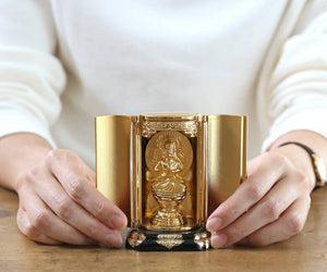 Takaoka Gold-Plated Buddha Statue – Dainichi Nyorai – 9.7 cm