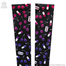 Load image into Gallery viewer, LISTEN FLAVOR Cherry Temptation Knee High – One Size – Black – Straight Outta Harajuku
