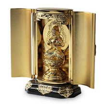 Load image into Gallery viewer, Takaoka Gold-Plated Buddha Statue – Dainichi Nyorai – 9.7 cm