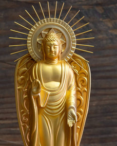 TAKAOKA Buddha Amida Nyorai of the Western Paradise – 10.5cm – Gold Plated 24k
