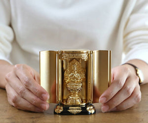 Takaoka Gold-Plated Buddhist Statue – Senju Kannon Bodhisattva – 9.7 cm
