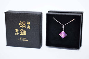 Shell Lacquer (Raden) Necklace – Kakutsume Small – Pink