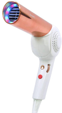 Areti D1621-PK Kozou Hair Dryer with 3-Color LED Lights – Pink Gold