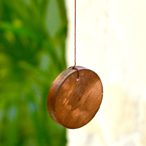 Asia-Kobo Wood & Stainless Steel Plumeria Flower Wind Chime – Shipped Directly from Japan