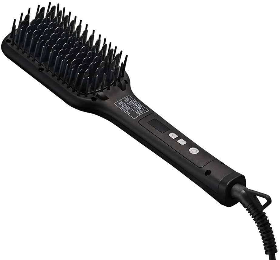 Salonia SL-012BKS Straight Wide Heat Brush – Max 210 ℃ - Negative Ion  Therapy – Black