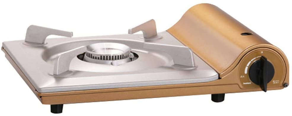 IWATANI Slim Cassette Grill – Portable Table Grill – Bronze Gold Color CB-AS-1