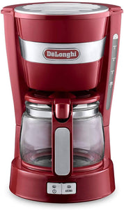 DeLonghi Drip Coffee Maker Passion Red Active Series Red 5 Cup ICM14011J-R