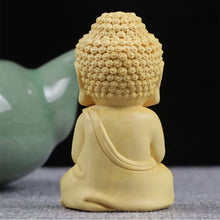 Load image into Gallery viewer, Fanlou Hand-Carved Mini-Figurine Buddha Statue - Boxwood