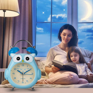 Moonya Owl Alarm Clock – Blue