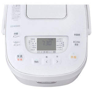 Iris Ohyama RC-ME50-W Microcomputer Rice Cooker – 5.5 Go Capacity – White