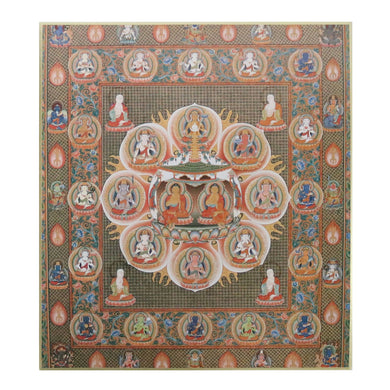 Japanese Buddhist Art Print – Shikishi Paper – Mandala of the Lotus Sutra