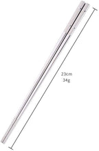 Load image into Gallery viewer, BUYER STAR Stainless Steel Japanese Chopsticks – Silver Color – Set of 5 – 23cm