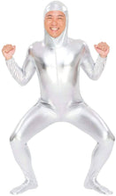 Load image into Gallery viewer, PURE Party Full Body Tights – Narikin Shiny Silver