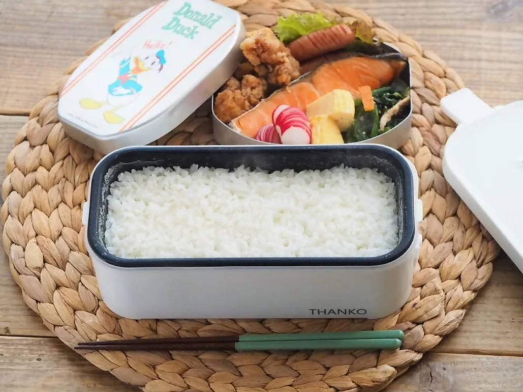 THANKO Super Fast Portable Lunch Box Bento Rice Cooker TKFCLBRC – New Japanese Invention Featured on NHK TV!