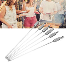 Load image into Gallery viewer, Easy Slide Lock BBQ Skewers – 6 Pieces – New Japanese Invention Featured on NHK TV!