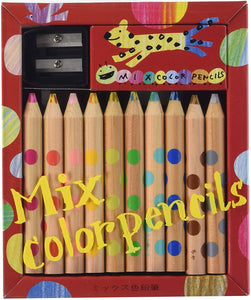 Kokuyo Mixed-Color Pencils KE-AC1 – Set of 10 Pencils – New Japanese Invention Featured on NHK TV