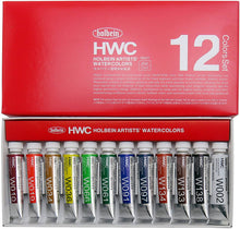 Load image into Gallery viewer, HOLBEIN Artist&#39;s Watercolors Set of 12 5ml Tubes
