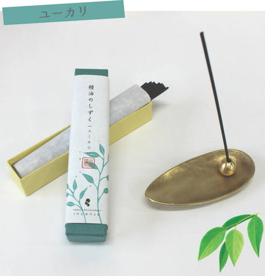 Eucalyptus Essence Drop Incense Sticks - Premium Quality by Awaji Baikundou - 2 Boxes