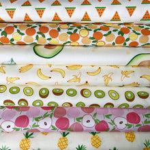 Load image into Gallery viewer, DIY Cotton Cloth Kawaii Fruit Prints – 7 Pieces (46cm x 56cm Each)
