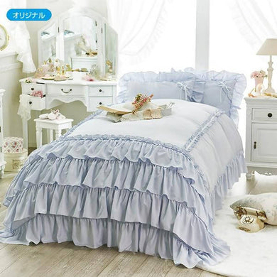Romantic Princess (Romapri) Mille-Feuille Comforter Cover – Single Bed Size – Blue