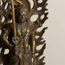 Load image into Gallery viewer, Takaoka Antique-Style Buddhist Statue – Fudo Myo – 15.5 cm