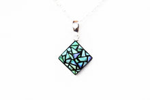 Load image into Gallery viewer, Shell Lacquer (Raden) Necklace – Stained Glass Small – Green