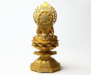 Takaoka Gold-Plated Buddhist Statue – Mahasthamaprapta – 15 cm